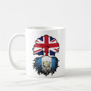 Guatemala Guatemalan British UK Tree Roots Flag Coffee Mug