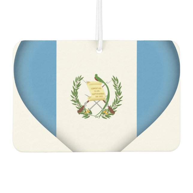 Guatemala (Guatemalan) Flag Car Air Freshener (Front)