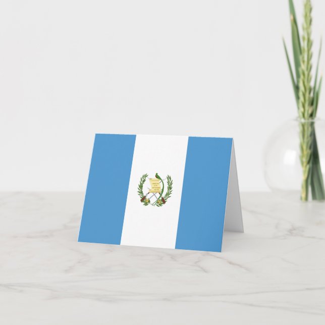 Guatemala (Guatemalan) Flag Card (Front)