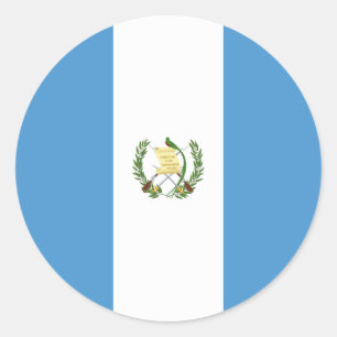 Guatemala (Guatemalan) Flag Classic Round Sticker