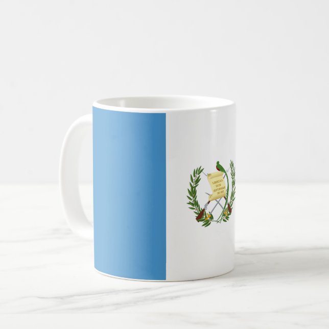 Guatemala (Guatemalan) Flag Coffee Mug (Front Left)