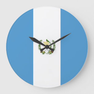Guatemala (Guatemalan) Flag Large Clock