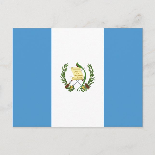 Guatemala (Guatemalan) Flag Postcard (Front)