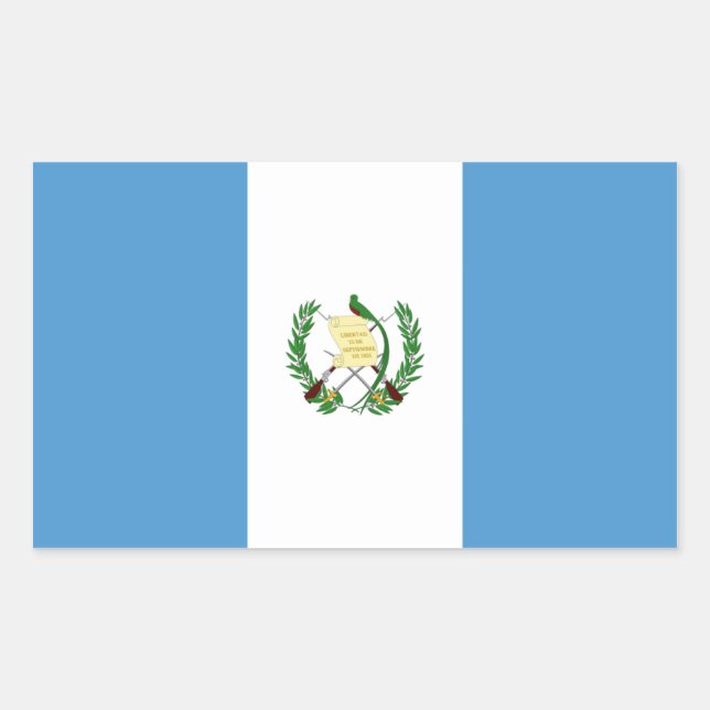 Guatemala/Guatemalan Flag Rectangular Sticker (Front)