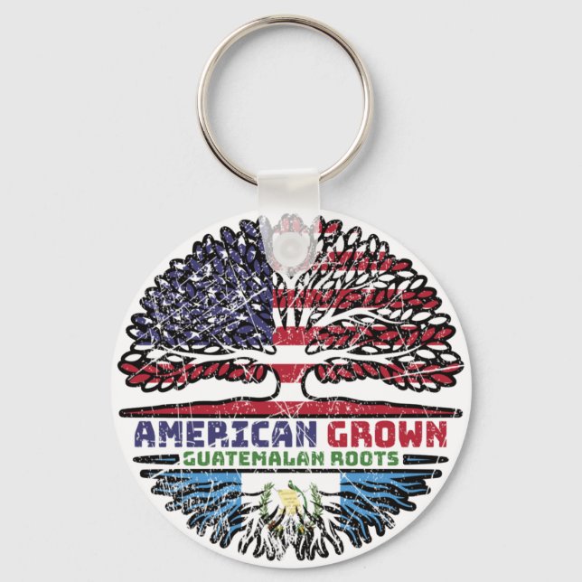 Guatemala Guatemalan US American USA United States Key Ring (Front)