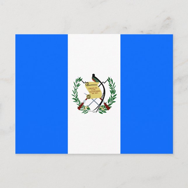Guatemala High quality Flag Postcard (Front)