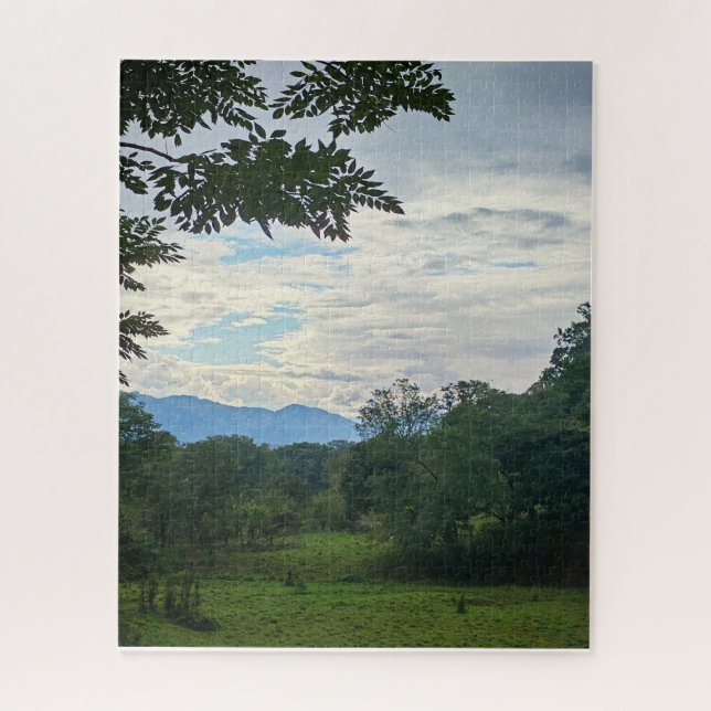 Guatemala Highlands: Green Fields and Mountains Jigsaw Puzzle (Vertical)