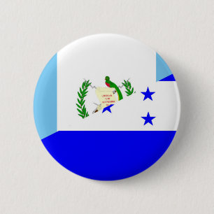 guatemala honduras half flag symbol 6 cm round badge