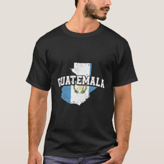 Guatemala Map And Flag Souvenir Guatemalan T-Shirt