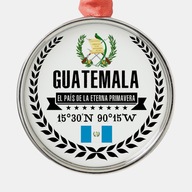 Guatemala Metal Tree Decoration (Front)
