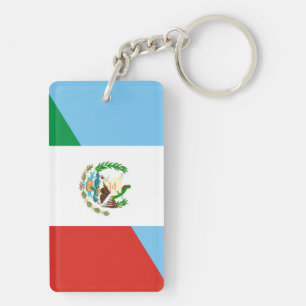 guatemala mexico half flag symbol key ring