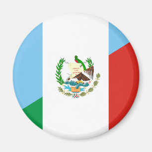 guatemala mexico half flag symbol magnet