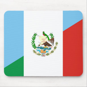 guatemala mexico half flag symbol mouse mat