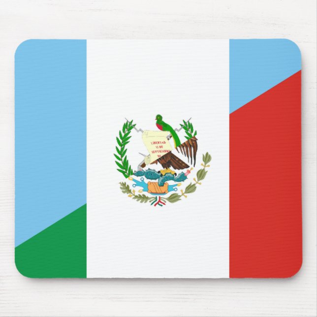 guatemala mexico half flag symbol mouse mat (Front)