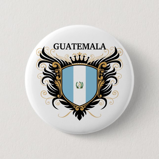 Guatemala [personalise] 6 cm round badge (Front)