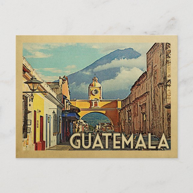 Guatemala Postcard Vintage Travel (Front)