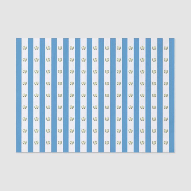 Guatemala Republic Flag Tissue Paper (Front)