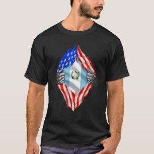 Guatemala Roots Flag Patriotic Guatemala Heritage  T-Shirt