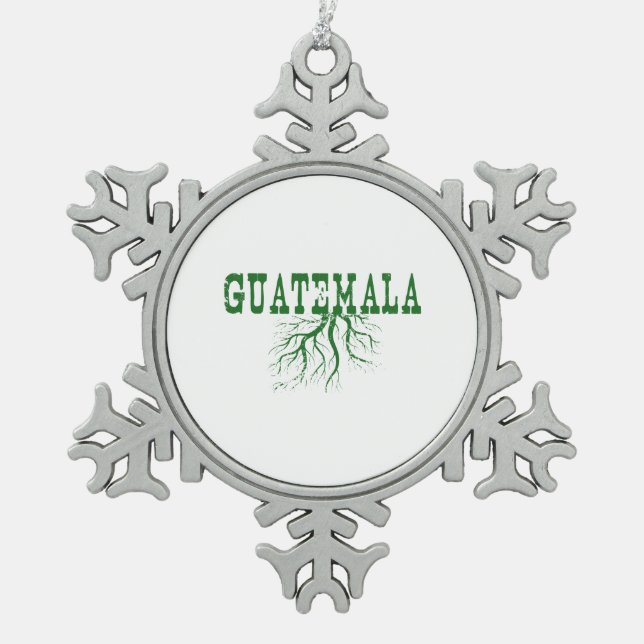 Guatemala Roots Word Art Christmas Ornament (Front)