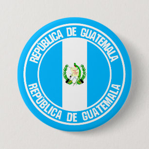 Guatemala Round Emblem 7.5 Cm Round Badge