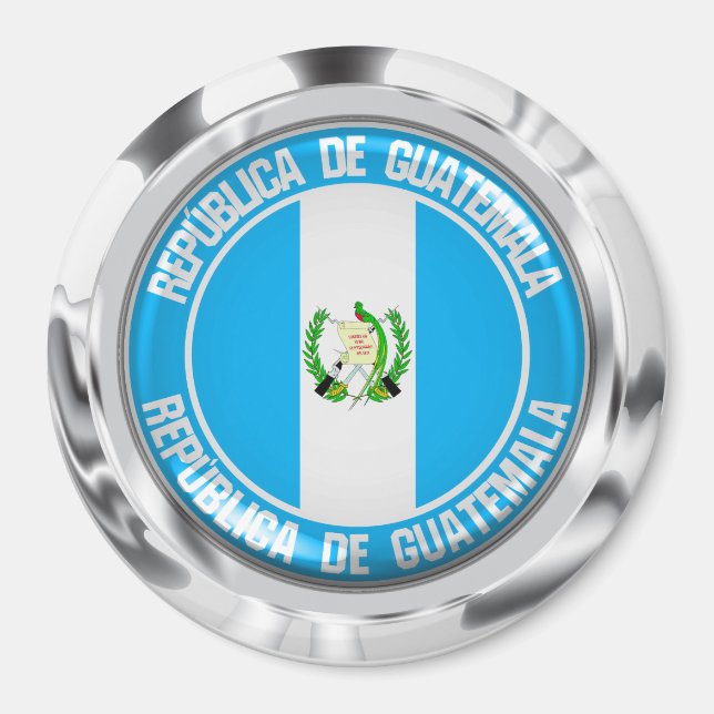 Guatemala Round Emblem Magnet (Front)