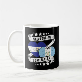 Guatemala Salvador Flag Half Salvadorian Half Guat Coffee Mug