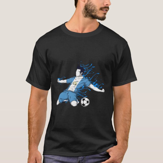 Guatemala Soccer Guatemalan National Flag Football T-Shirt (Front)