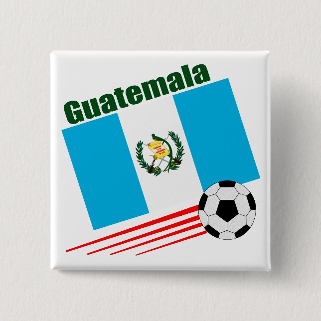 Guatemala Soccer Team 15 Cm Square Badge (Front)