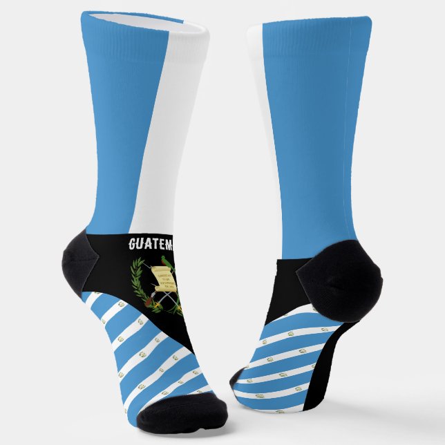 Guatemala Socks, Guatemala flag colours / sports Socks (Angled)