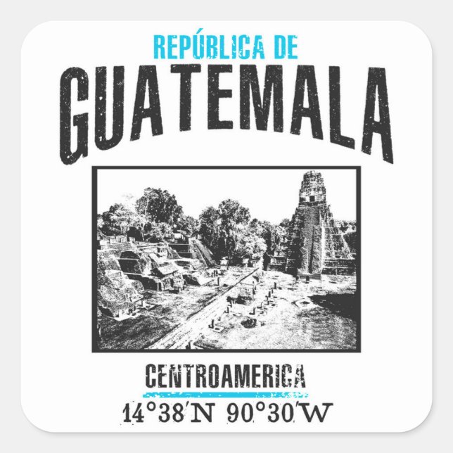 Guatemala Square Sticker (Front)