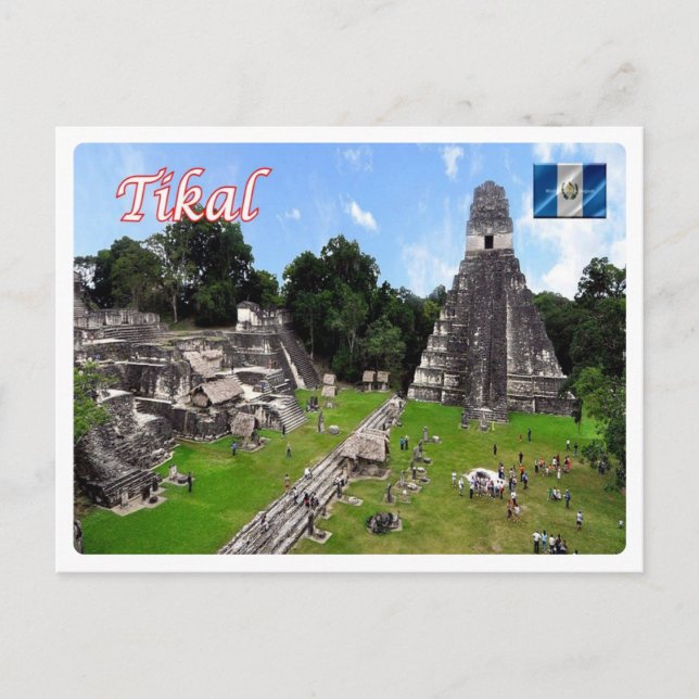 Guatemala - Tikal Mayan - Ruins - Postcard (Front)