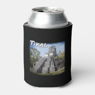 Guatemala Tikal Ruins Temple Can Cooler