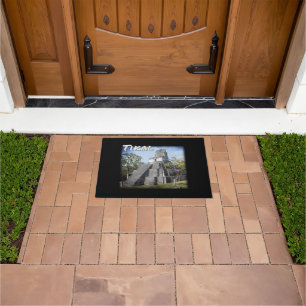Guatemala Tikal Ruins Temple Doormat