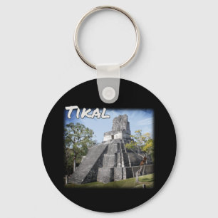 Guatemala Tikal Ruins Temple Key Ring