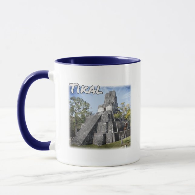Guatemala Tikal Ruins Temple Mug (Left)