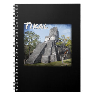 Guatemala Tikal Ruins Temple Notebook