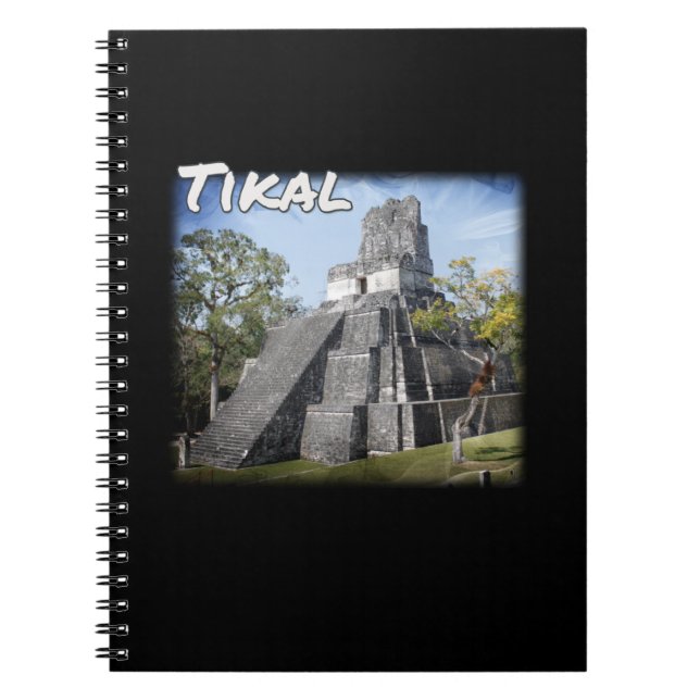 Guatemala Tikal Ruins Temple Notebook (Front)