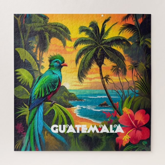 Guatemala | Travel Vintage Retro  Jigsaw Puzzle (Vertical)