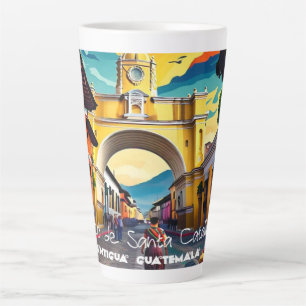 Guatemala Travel Vintage Retro Poster Wall Art Set Latte Mug