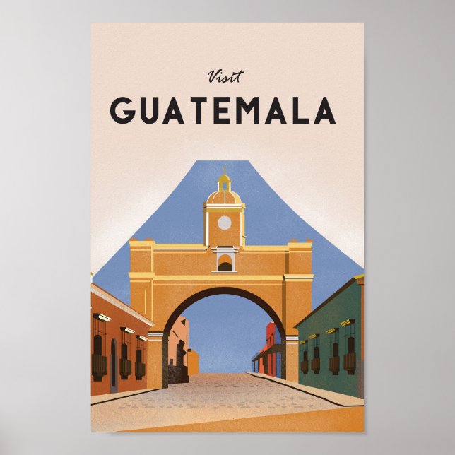 Guatemala vintage travel poster (Front)