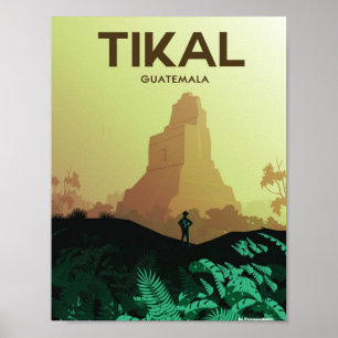 Guatemala Vintage Travel Poster Enhanced Matte
