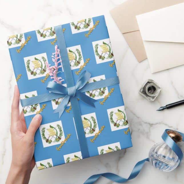 Guatemala Wrapping Paper, Guatemala Flag Patriots Wrapping Paper (Gifting)