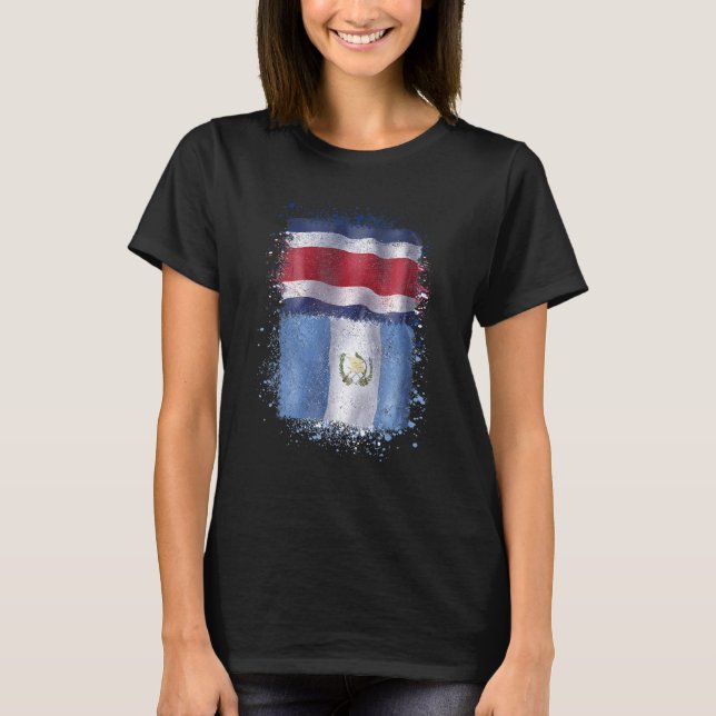 Guatemala Y Costa Rica Guatemalan Costa Rican Love T-Shirt (Front)