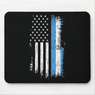 Guatemalan American Flag - Pride Guatemala Usa Shi Mouse Mat