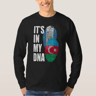 Guatemalan And Azerbaijani Mix Dna Flag Heritage T-Shirt