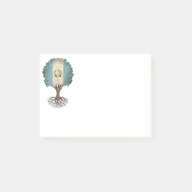 Guatemalan Flag Tree of Life Customisable Post-it Notes (Front)