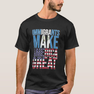 Guatemalan Immigrants Make America Great Graphic T-Shirt
