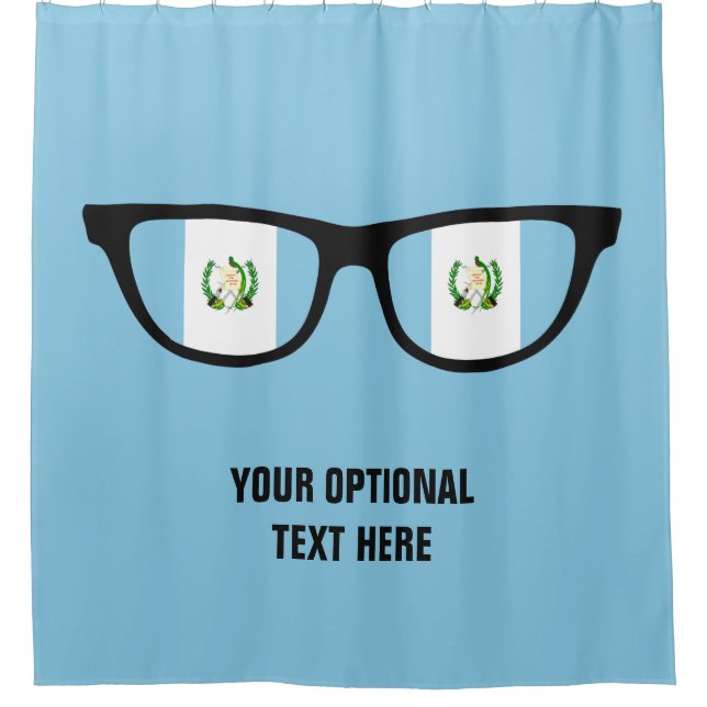 Guatemalan Shades custom shower curtain (Front)