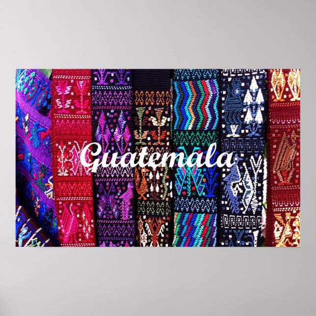 Guatemalan textile designs. poster (Front)