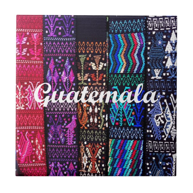 Guatemalan textile designs. tile (Front)